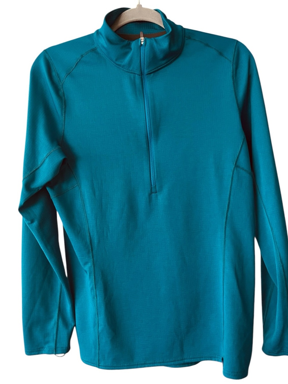 Patagonia Capilene Midweight Polartec 1/4 Zip Base Layer Women M Teal Lightweigh